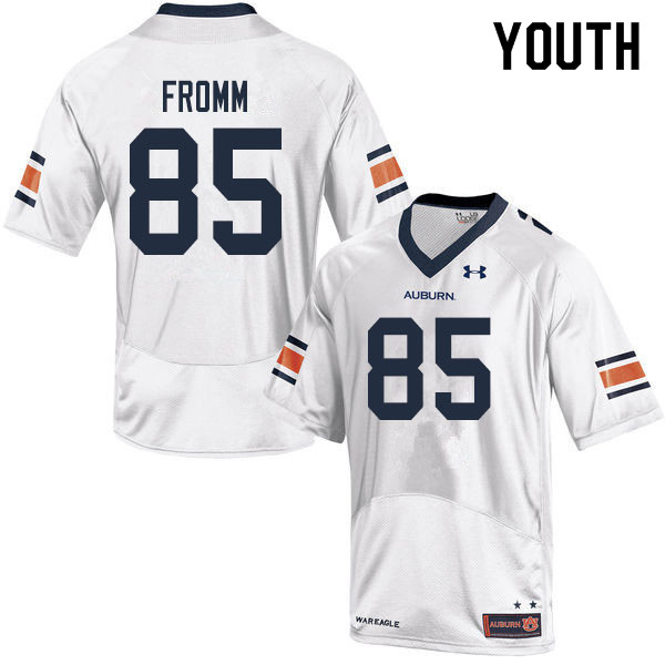 Youth #85 Tyler Fromm Auburn Tigers College Football Jerseys Sale-White